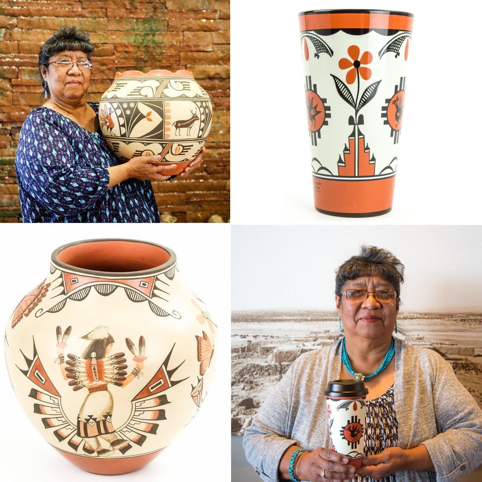 Elizabeth Medina Pueblo Pottery Mug-Indian Pueblo Store