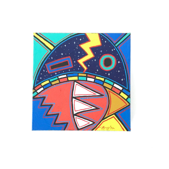 George Toya Sky Spirits Acrylic Painting-Indian Pueblo Store