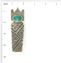 Load image into Gallery viewer, SS Reversable Corn Maiden Pendant (ancestors positive Inez Design, Kiva Steps)-Indian Pueblo Store
