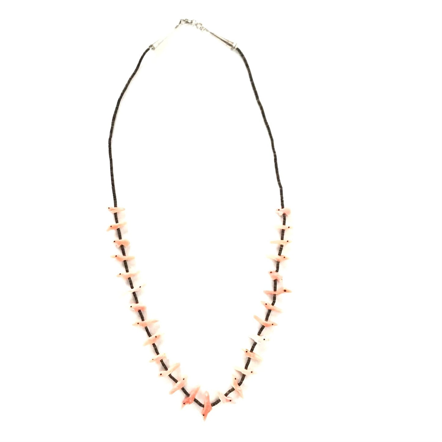 Rosita Kaamasee Pink Coral Animal Fetish Necklace-Indian Pueblo Store