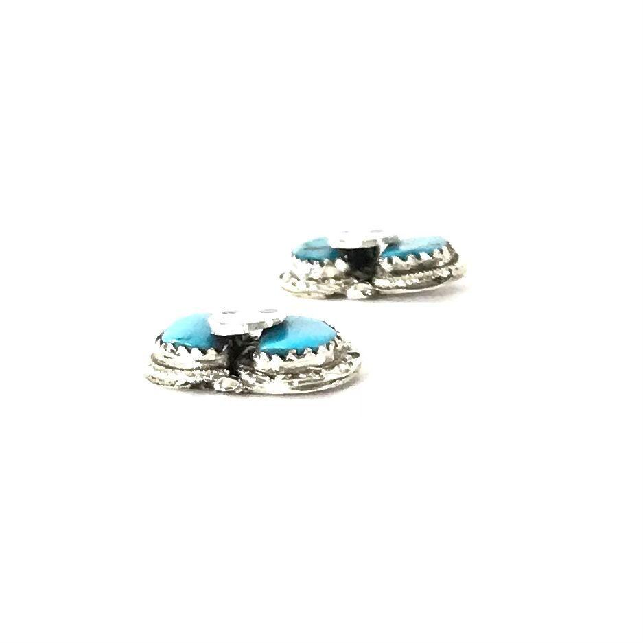 Effie Calabaza Turquoise Snake Earrings-Indian Pueblo Store