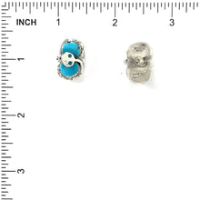 Load image into Gallery viewer, Effie Calabaza Turquoise Snake Earrings-Indian Pueblo Store
