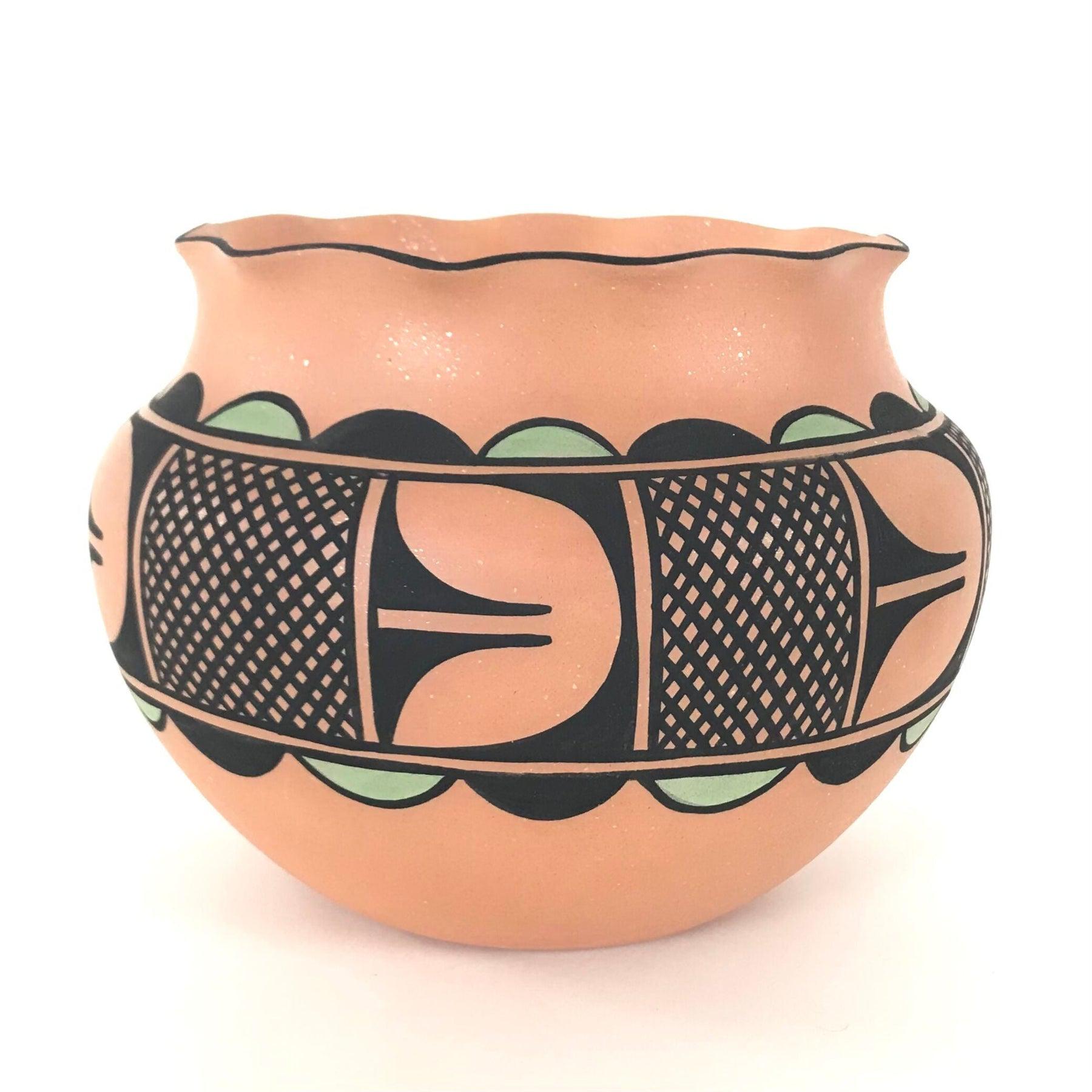 Julian B Coriz Micaceous Olla Jar-Indian Pueblo Store