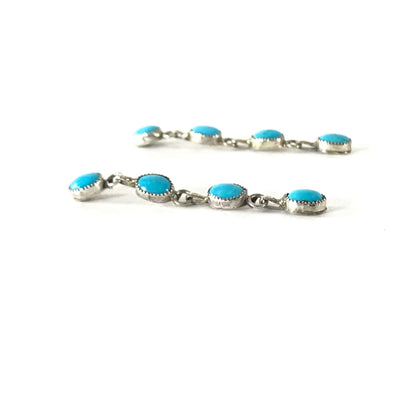 Anthony Skeet Turquoise Drop Dangle Earring-Indian Pueblo Store