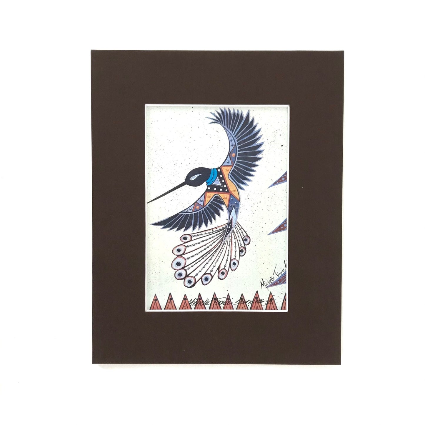 Michelle Tsosie Sisneros Tewa Hummer Print-Indian Pueblo Store