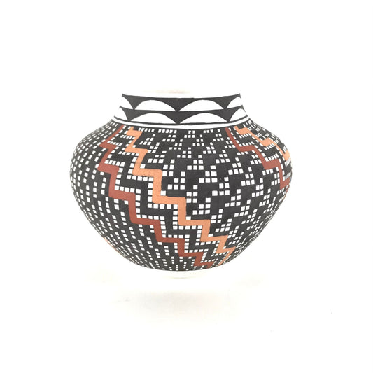 Frederica Antonio Small Geometric Bowl-Indian Pueblo Store