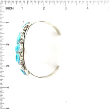 Load image into Gallery viewer, Pearlene Spencer Turquoise Cluster Bracelet-Indian Pueblo Store
