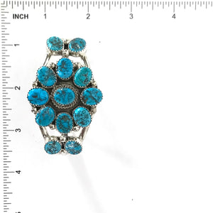 Pearlene Spencer Turquoise Cluster Bracelet-Indian Pueblo Store