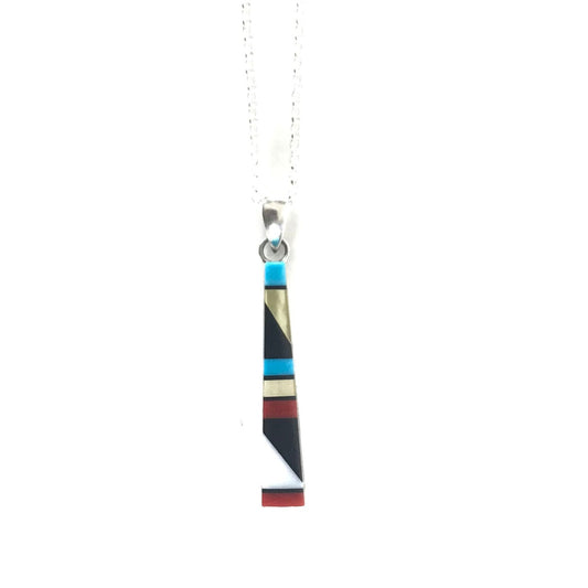 Madarrel Kallestewa Multi-Gemstone Inlay Pendant-Indian Pueblo Store