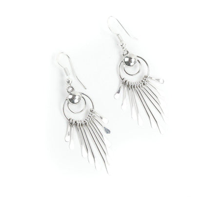 Pauline Armstrong Sterling Silver Cascading Dangle Earring-Indian Pueblo Store