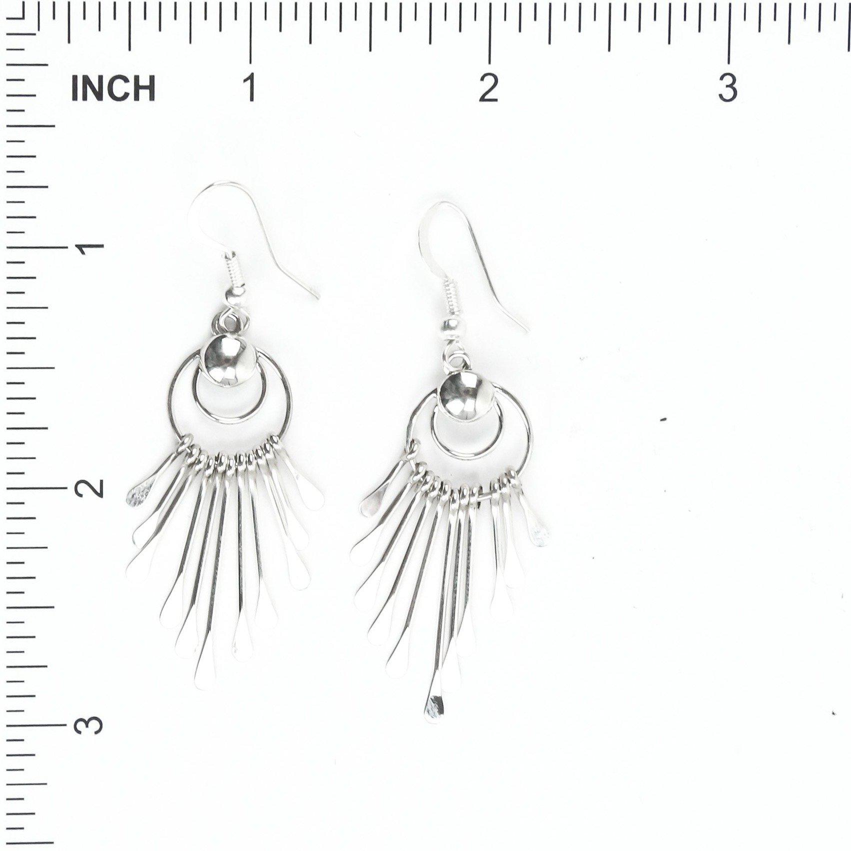 Pauline Armstrong Sterling Silver Cascading Dangle Earring-Indian Pueblo Store