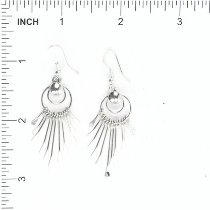 Pauline Armstrong Sterling Silver Cascading Dangle Earring-Indian Pueblo Store