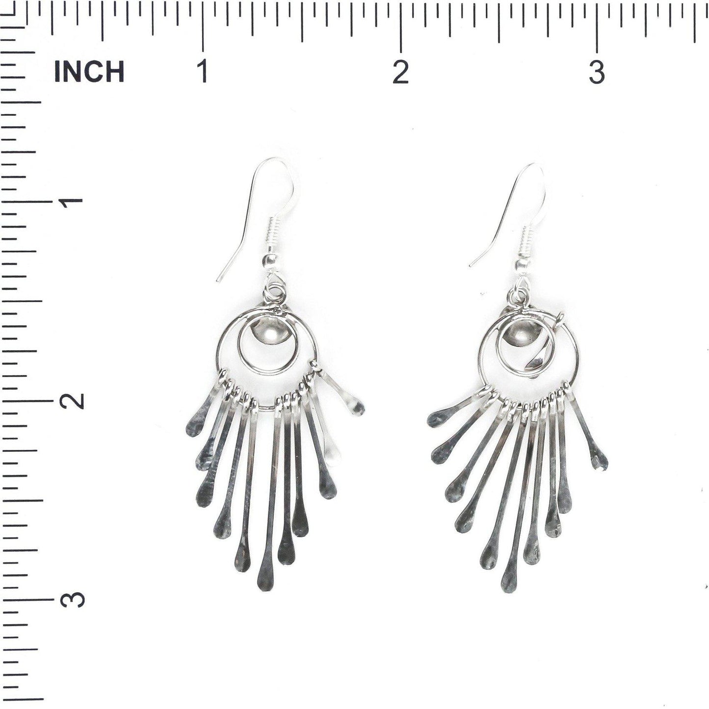 Pauline Armstrong Sterling Silver Cascading Dangle Earring-Indian Pueblo Store