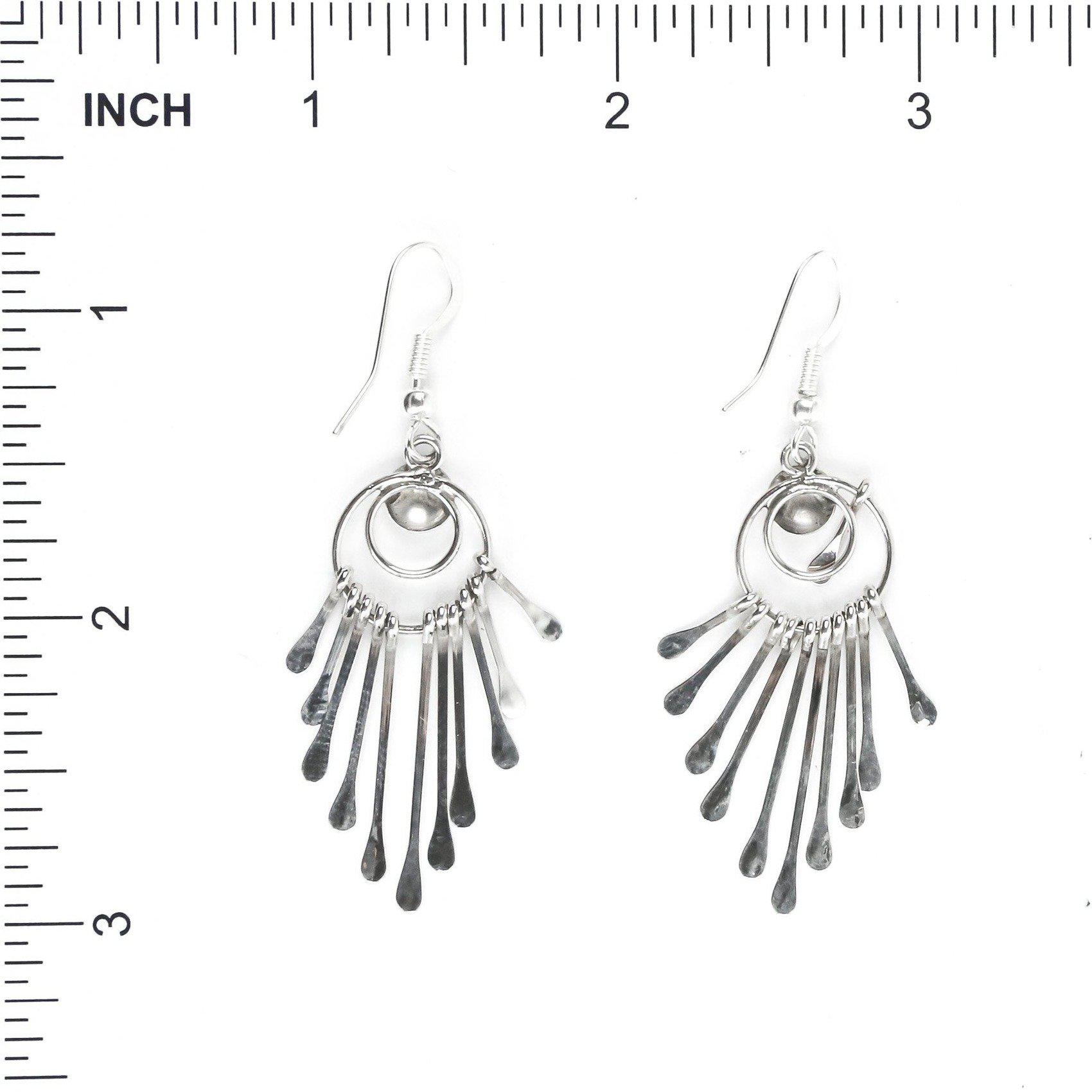 Pauline Armstrong Sterling Silver Cascading Dangle Earring-Indian Pueblo Store