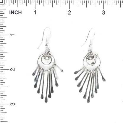 Pauline Armstrong Sterling Silver Cascading Dangle Earring-Indian Pueblo Store