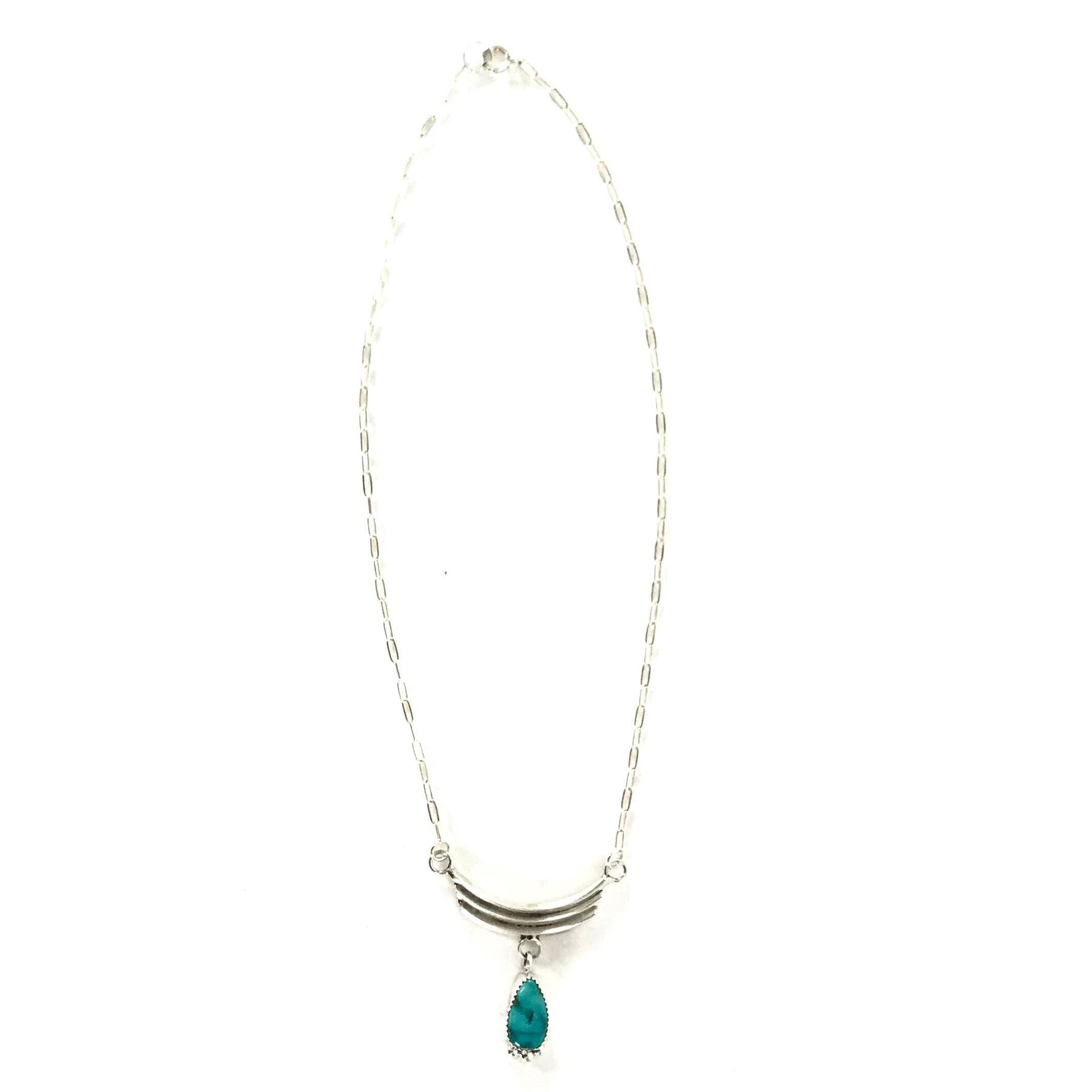 Anna Spencer Turquoise Pendant Necklace-Indian Pueblo Store