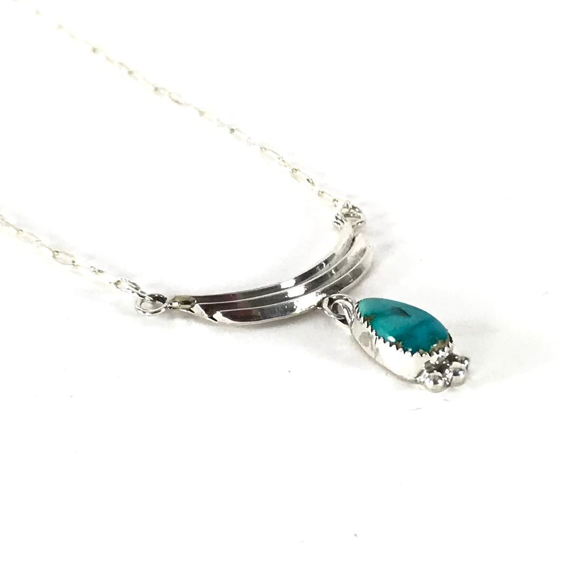 Anna Spencer Turquoise Pendant Necklace-Indian Pueblo Store