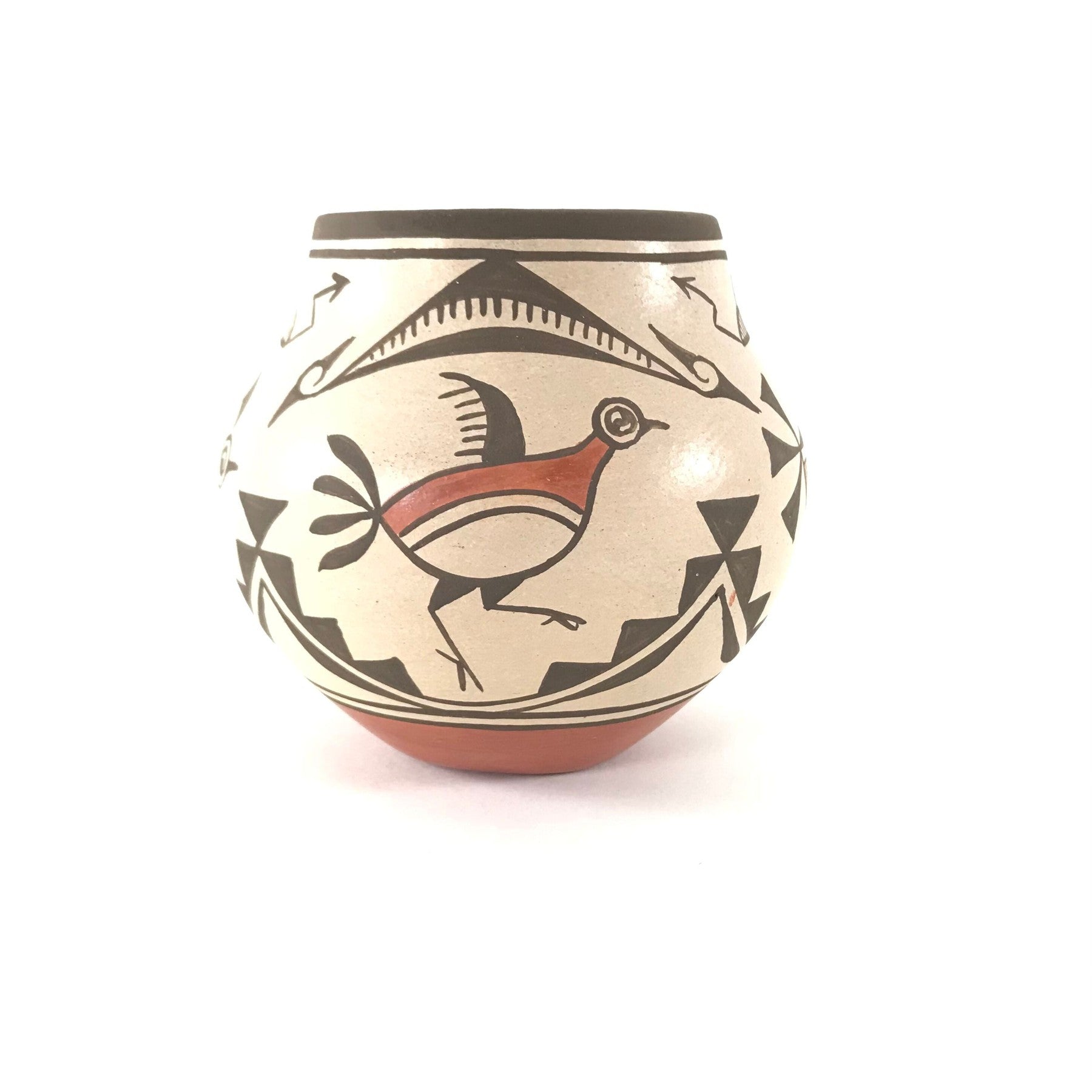 Zia Bird Vase Small-Indian Pueblo Store