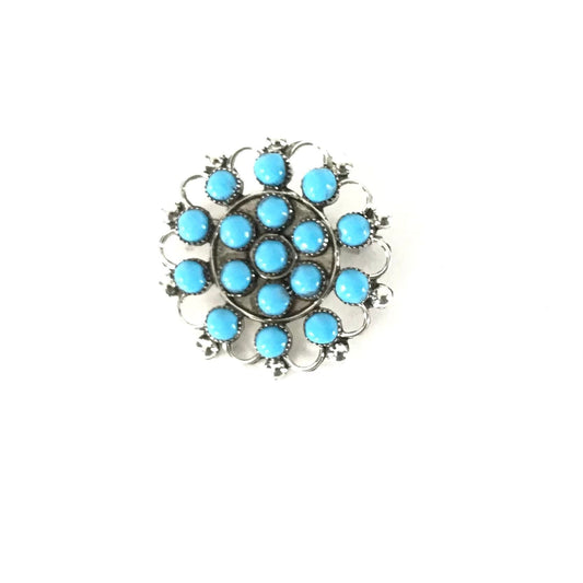 SS SB TQ Cluster Pin/Pendant-Indian Pueblo Store