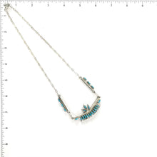 Load image into Gallery viewer, Veronica Yawakia Turquoise Petit Point Necklace and Earring Set-Indian Pueblo Store
