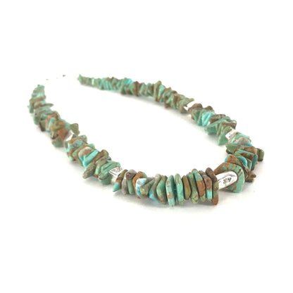 Nick Rosetta Carico Lake Turquoise Nugget Necklace-Indian Pueblo Store