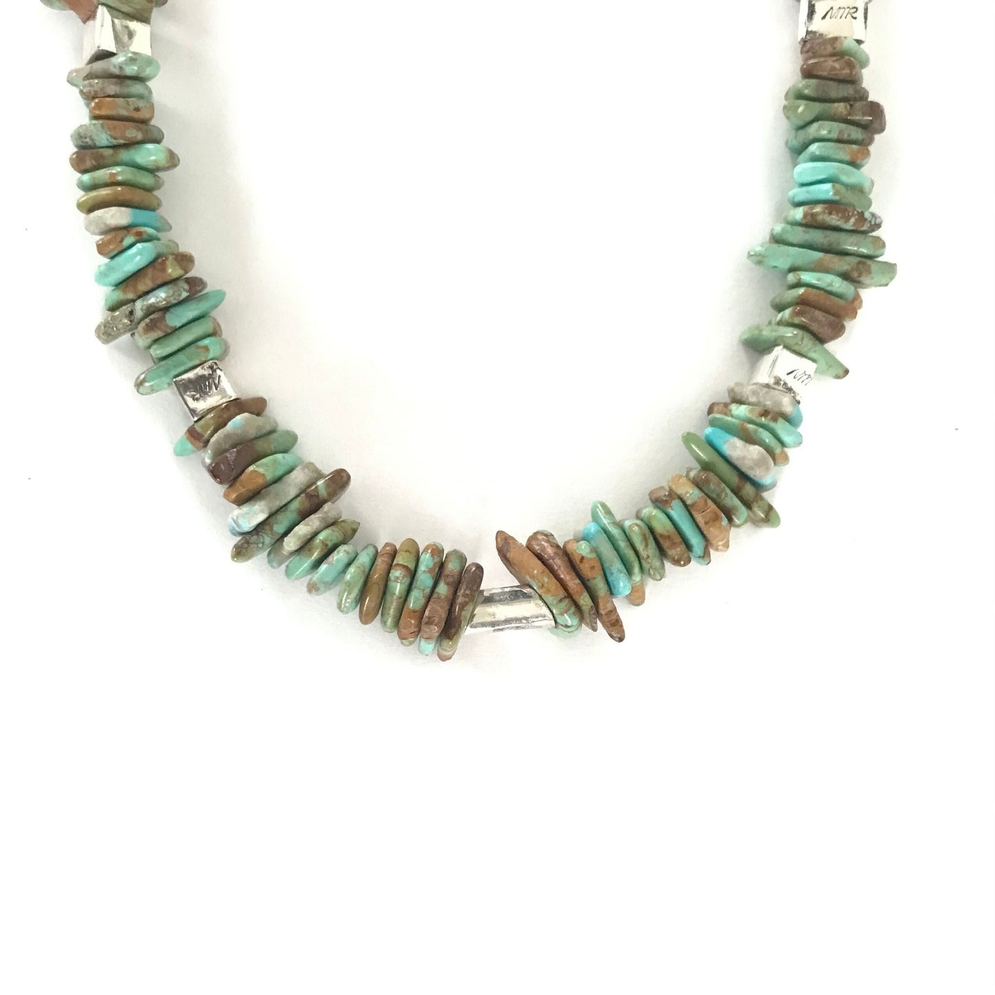 Nick Rosetta Carico Lake Turquoise Nugget Necklace-Indian Pueblo Store