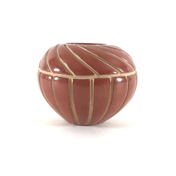 Denise Chavarria Small Carved Melon Bowl-Indian Pueblo Store