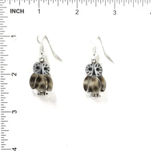 Load image into Gallery viewer, Regenda Kallestewa Owl Shell Inlay Earrings-Indian Pueblo Store
