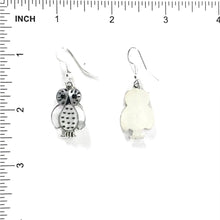 Load image into Gallery viewer, Regenda Kallestewa Owl Shell Inlay Earrings-Indian Pueblo Store
