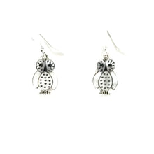 Load image into Gallery viewer, Regenda Kallestewa Owl Shell Inlay Earrings-Indian Pueblo Store
