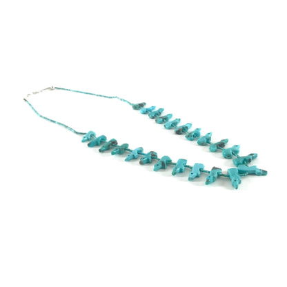 Verna Kushana Turquoise Bear Fetish Necklace-Indian Pueblo Store