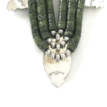 Load image into Gallery viewer, Elouise Padilla 3 Strand Serpentine Medallion Heishi Necklace-Indian Pueblo Store
