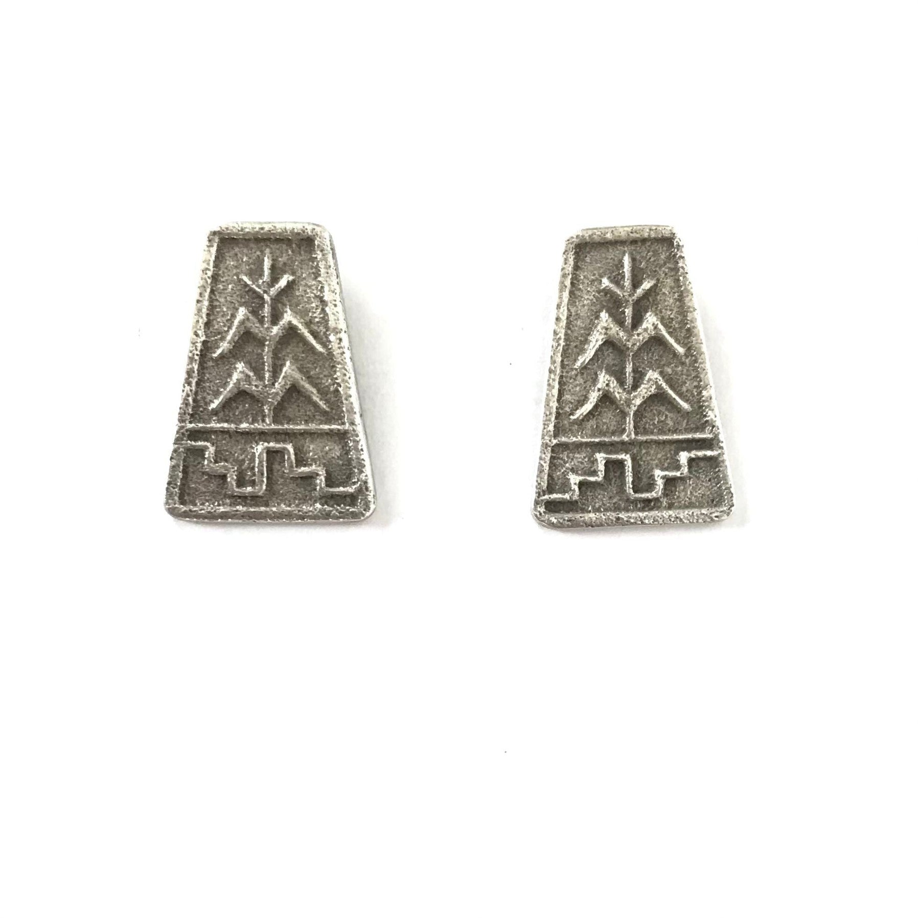 Noah Pajarito Tufa Cast Corn Earrings-Indian Pueblo Store