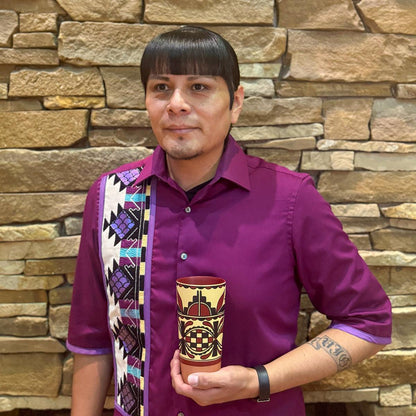 Wesley Vigil Ceramic Latte Mug-Indian Pueblo Store