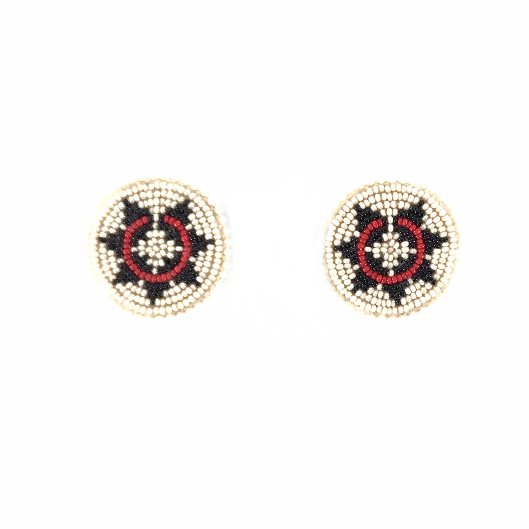 Jeanette Atencio Wedding Basket Cluster Earrings-Indian Pueblo Store