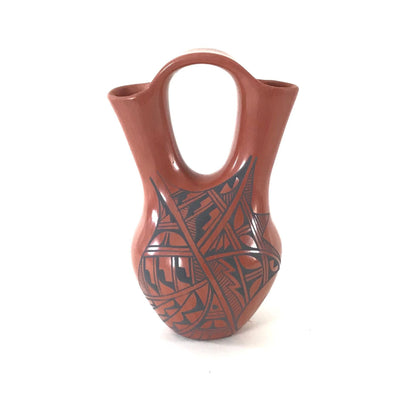 Gabriel Gonzales Holloway Polished Jemez Wedding Vase-Indian Pueblo Store