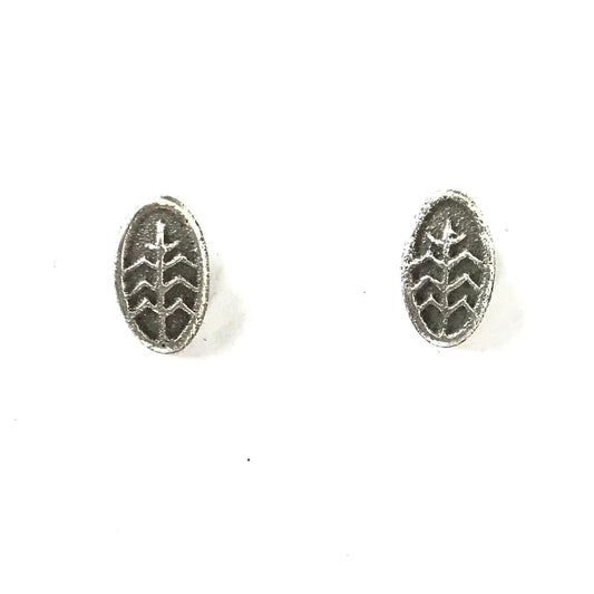 Cordell Pajarito Tufa Cast Corn Post Earrings-Indian Pueblo Store