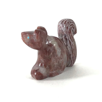 Gilbert Lonjose Agate Squirrel Fetish Carving-Indian Pueblo Store