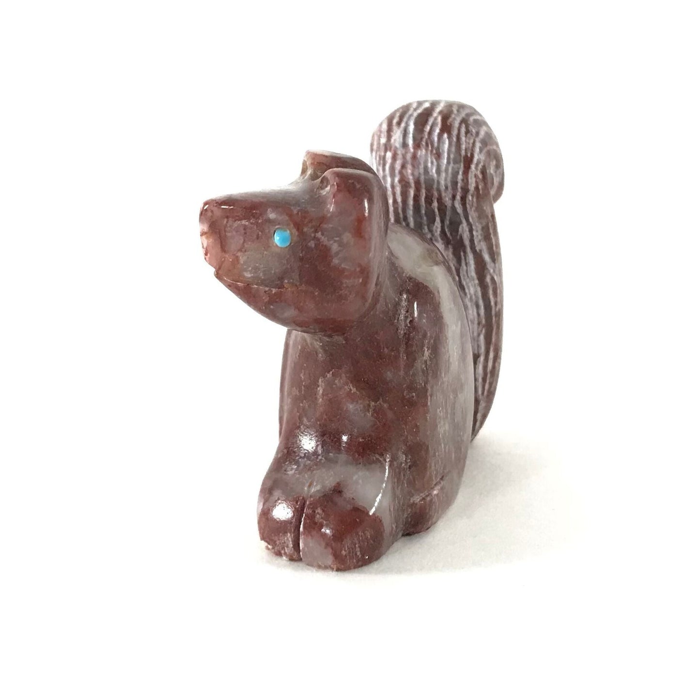 Gilbert Lonjose Agate Squirrel Fetish Carving-Indian Pueblo Store