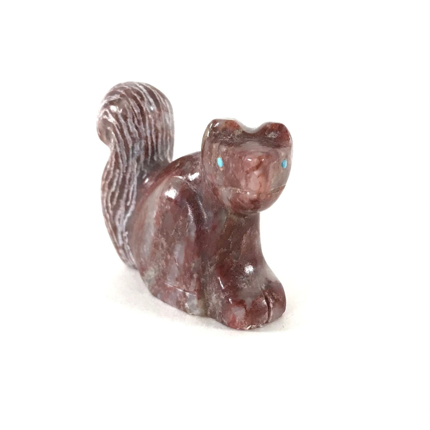 Gilbert Lonjose Agate Squirrel Fetish Carving-Indian Pueblo Store