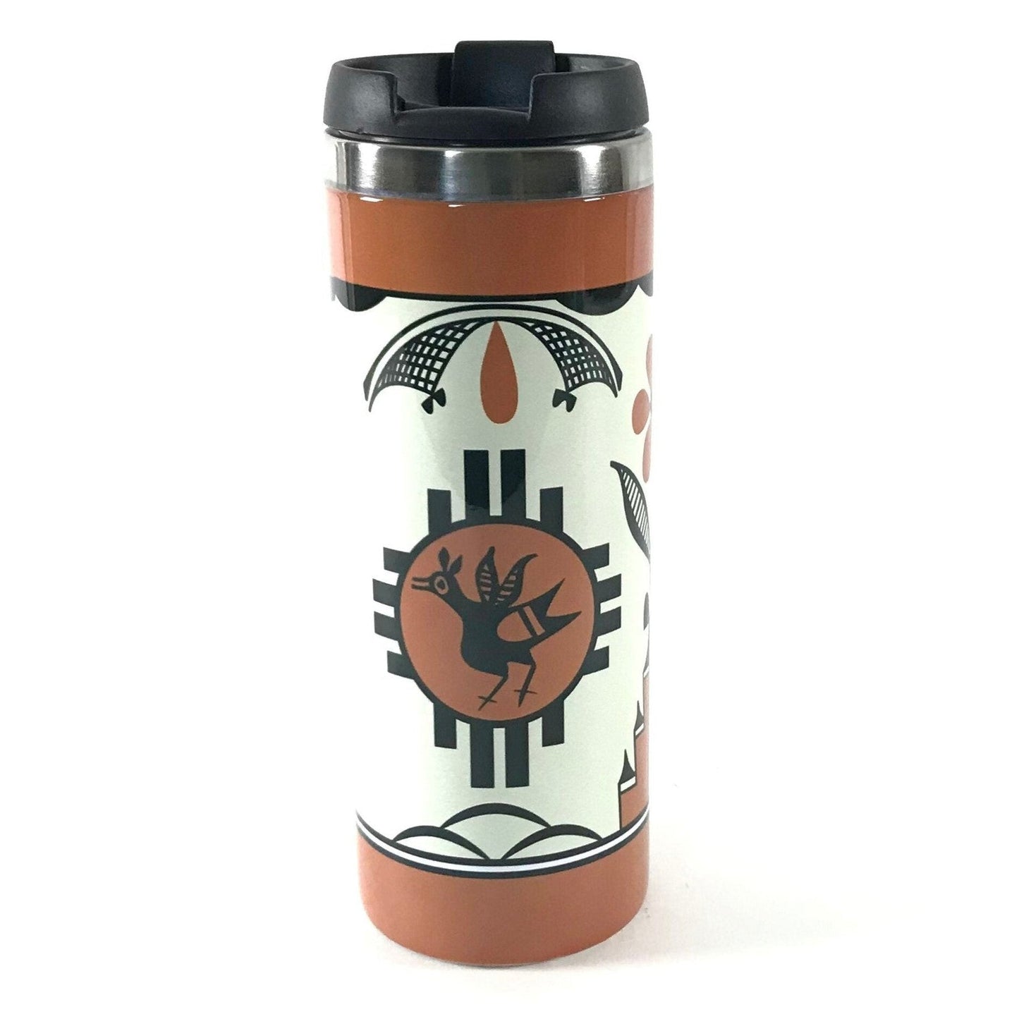 Pueblo Pottery Mug Project Series 1 Stainless Steel Travel Mugs-Indian Pueblo Store