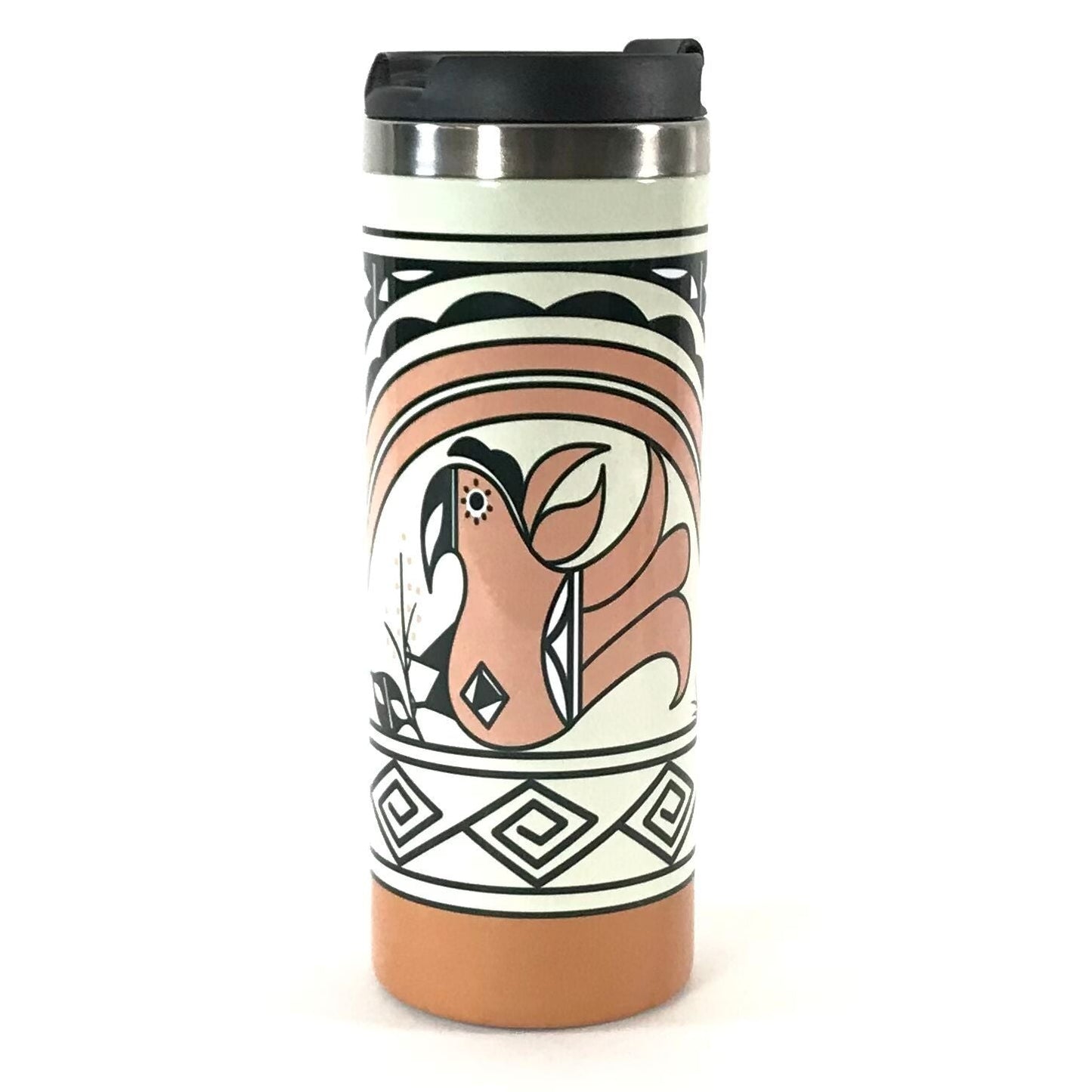 Pueblo Pottery Mug Project Series 1 Stainless Steel Travel Mugs-Indian Pueblo Store