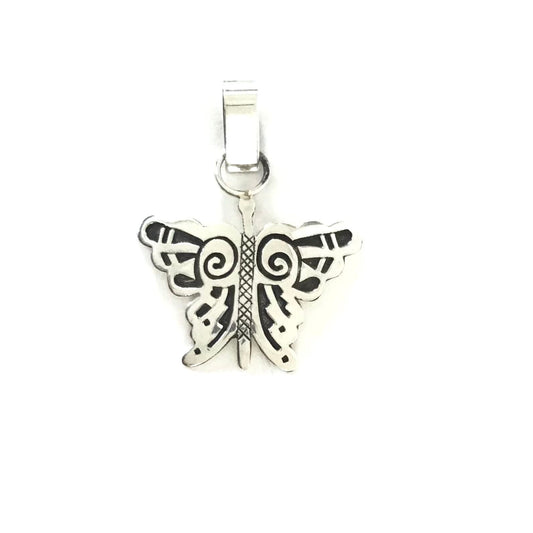 Sonny Gene Overlay Butterfly Pendant-Indian Pueblo Store