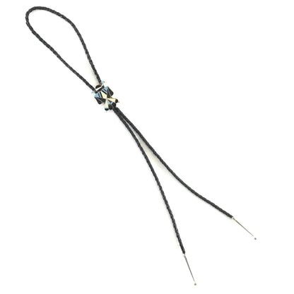 Favian Cellicion Multi-Gemstone Inlay Thunderbird Bolo Tie-Indian Pueblo Store