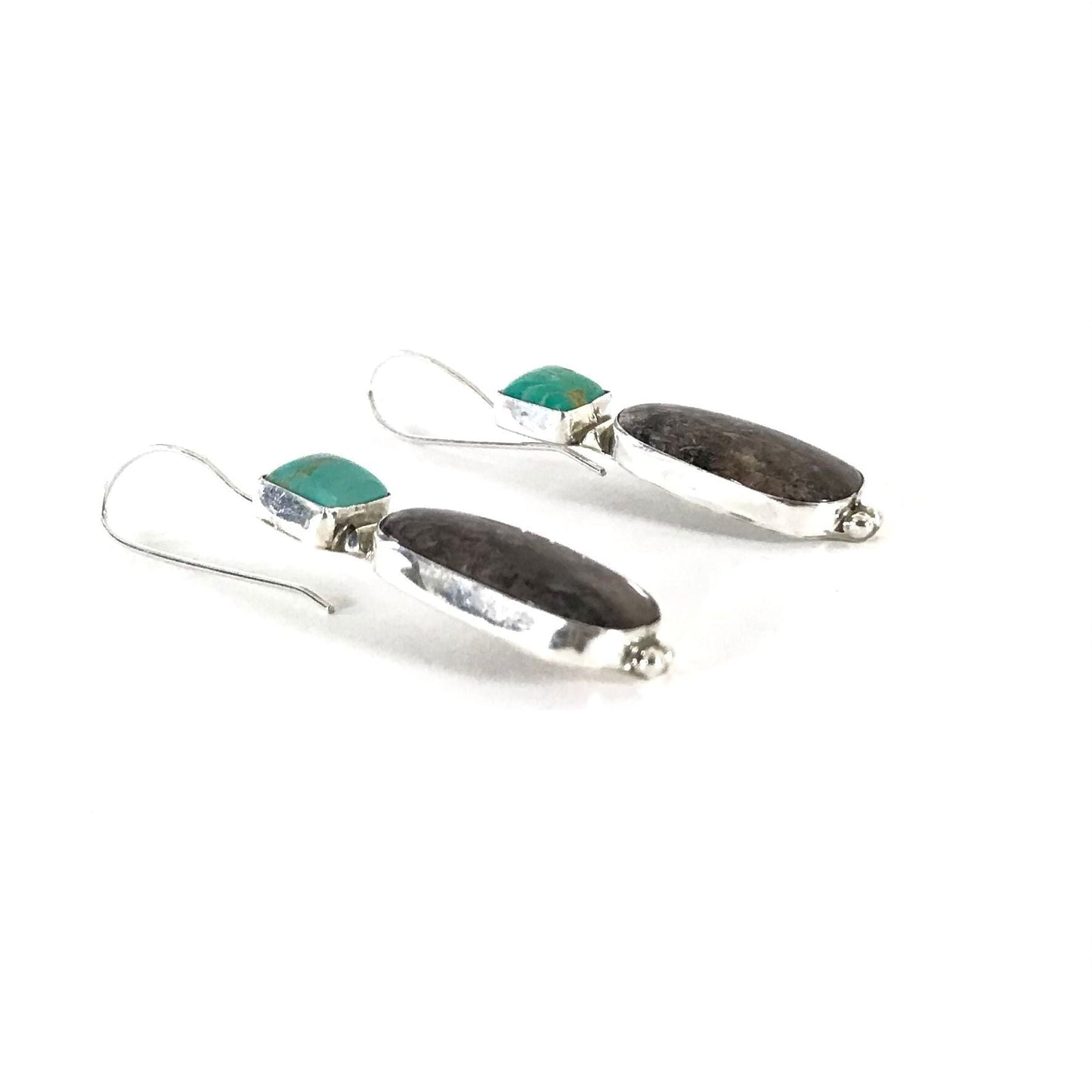 Rose Swett Turquoise and Sugilite Dangle Earring-Indian Pueblo Store