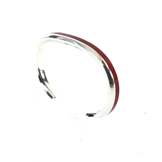 Troy Natachu Sterling Silver Inlay Bracelets-Indian Pueblo Store