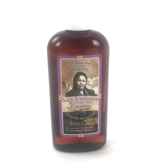 Medicine of the People Sage Lavender Massage Oil-Indian Pueblo Store