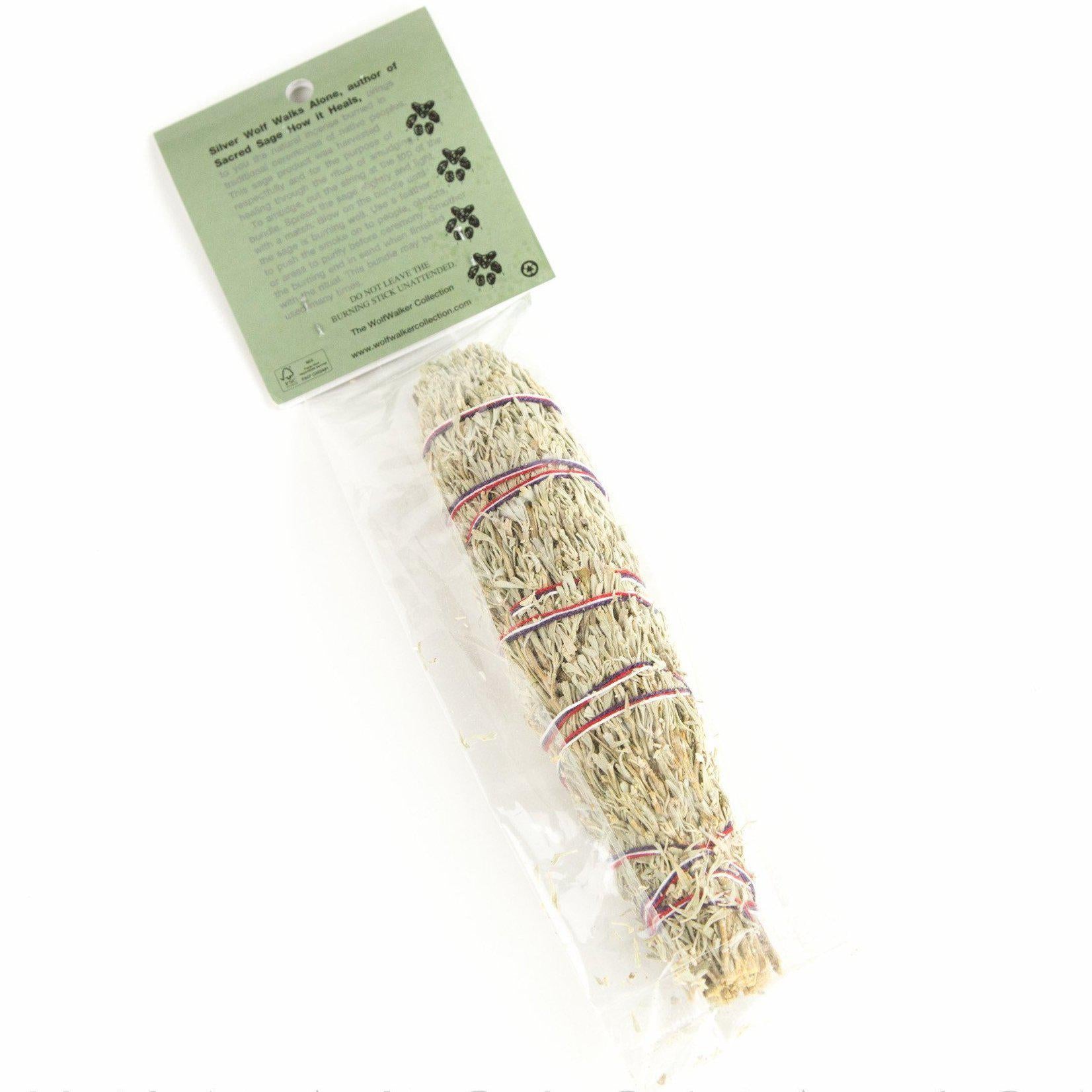 WolfWalker Desert Sage & Sweetgrass Smudge Bundle - Shumakolowa Native Arts