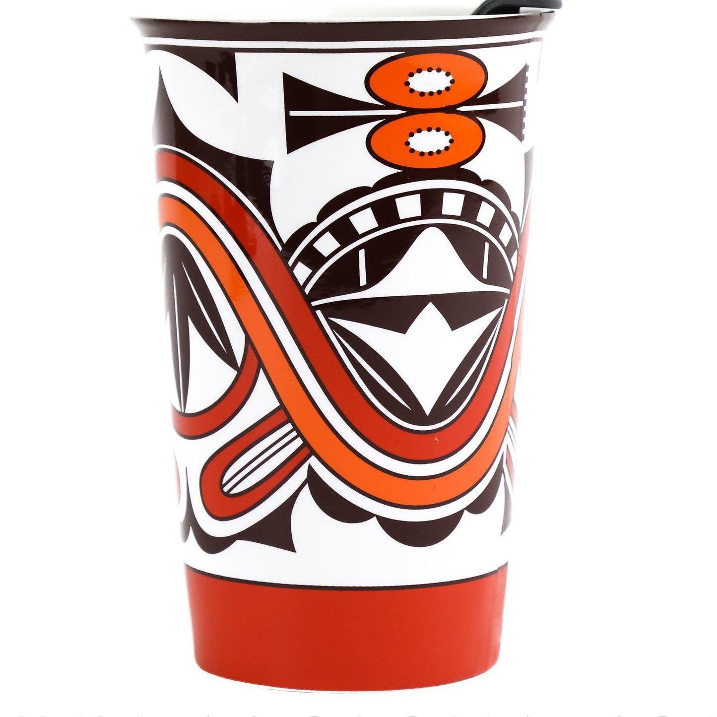 Myron Sarracino Pueblo Pottery Ceramic Travel mug - Shumakolowa Native Arts