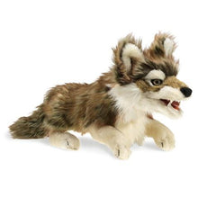 Load image into Gallery viewer, Gray Wolf Hand Puppet-Indian Pueblo Store
